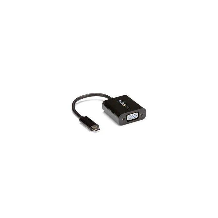 Adaptador USB C a VGA Startech CDP2VGA Negro 1