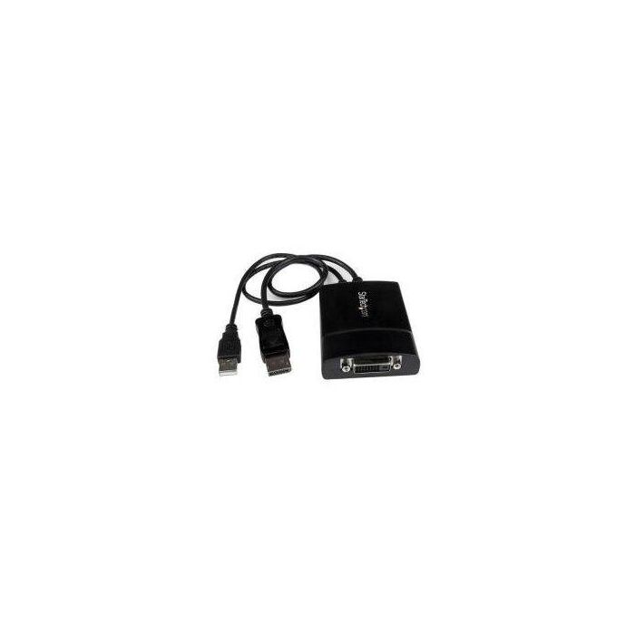 Adaptador DisplayPort a DVI Startech DP2DVID2 Negro