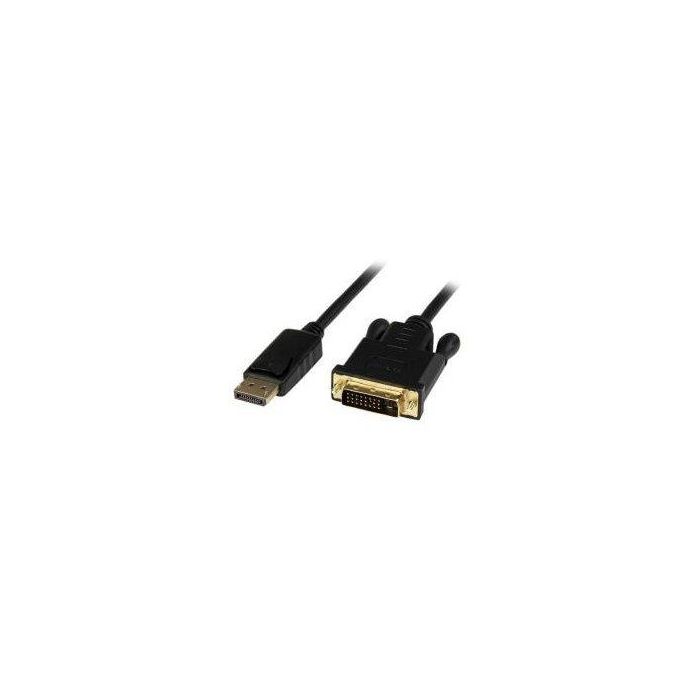 Adaptador DisplayPort a DVI Startech DP2DVIMM6BS Negro 1,8 m