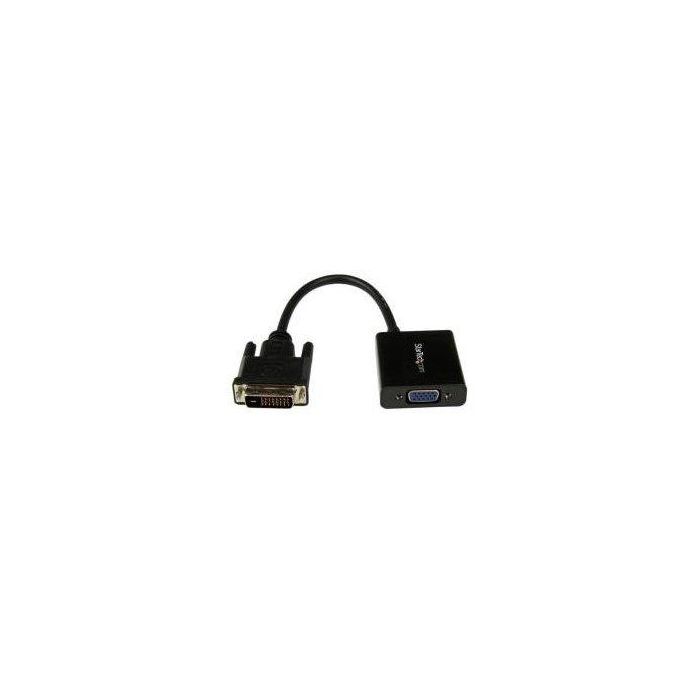 Adaptador DVI-D a VGA Startech DVI2VGAE 0,19 m Negro