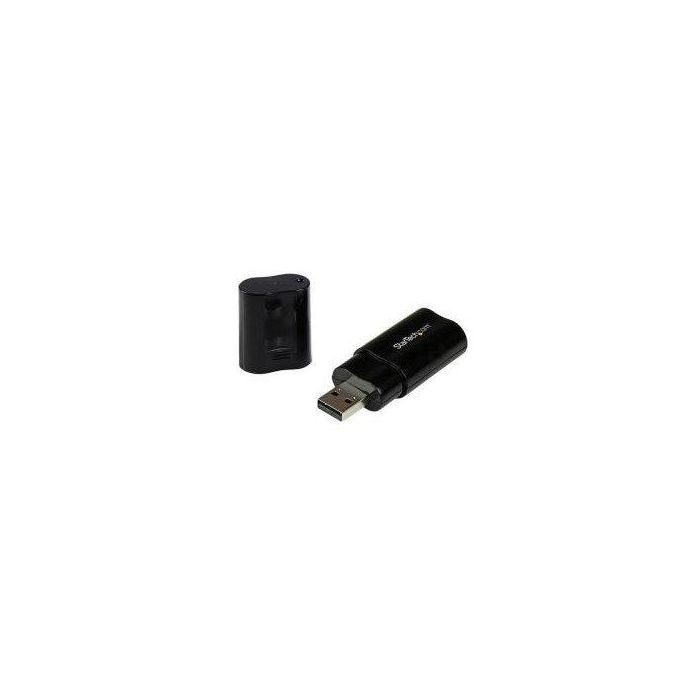 Tarjeta de Sonido Externa USB Startech ICUSBAUDIOB Negro