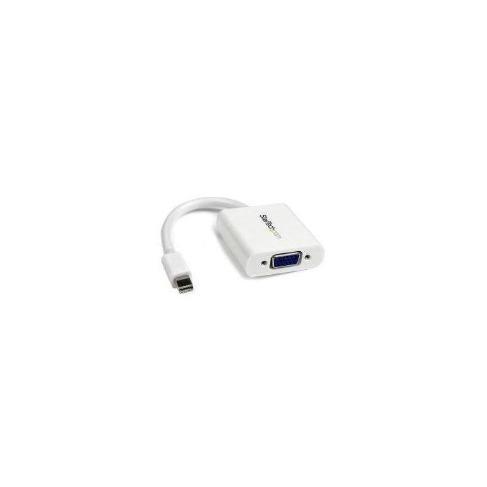 Adaptador Mini DisplayPort a VGA Startech MDP2VGAW Blanco Negro 0,12 m