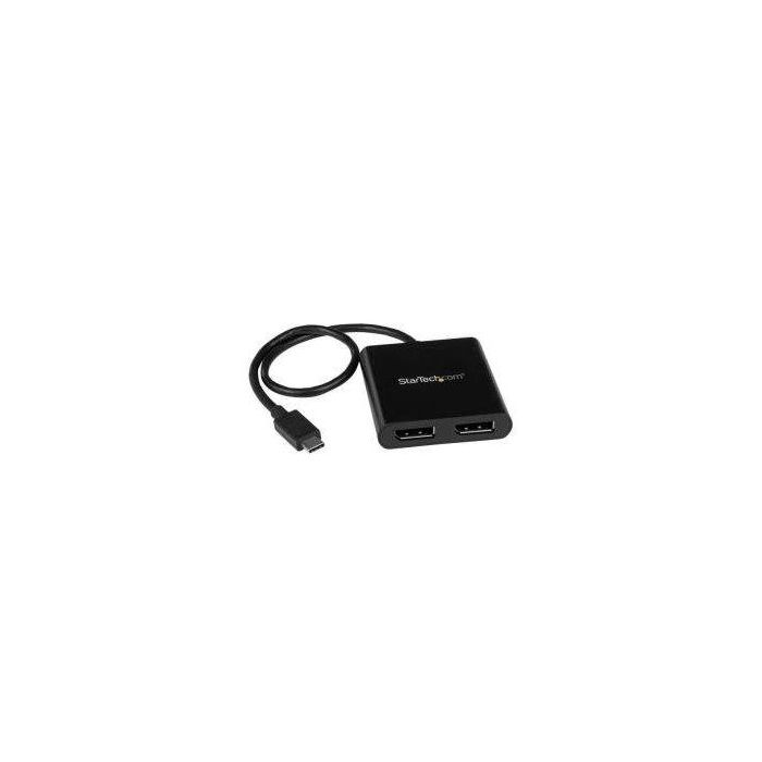 Adaptador USB C a DisplayPort Startech MSTCDP122DP Negro 1