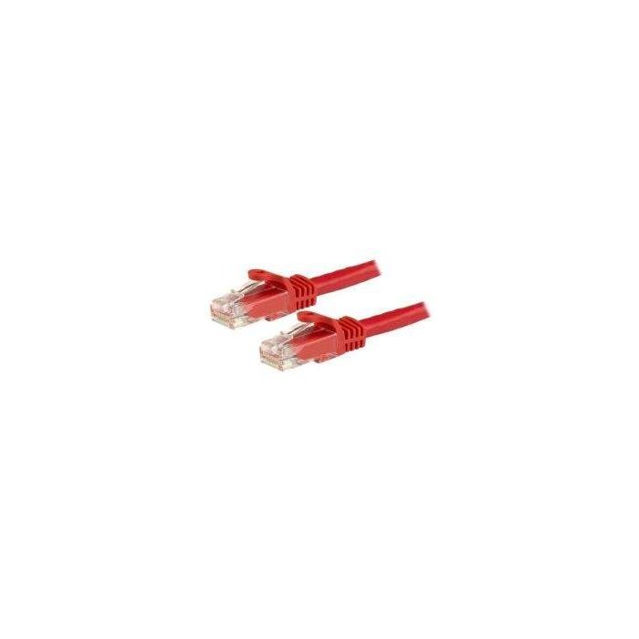 Cables Fibra - Ethernet - Telef. Startech Cable 1M Rojo Cat6 Snagless 1