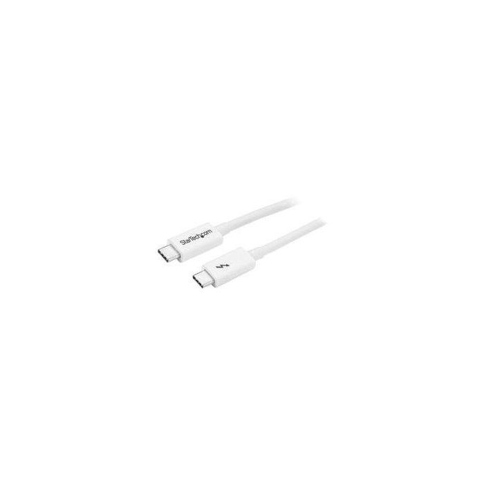 Cable Thunderbolt 3 Startech TBLT3MM1MW 1 m Blanco 1