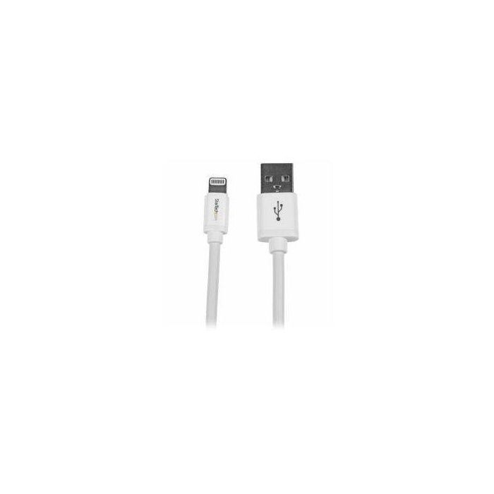 Cable USB a Lightning Startech USBLT2MW 2 m Blanco