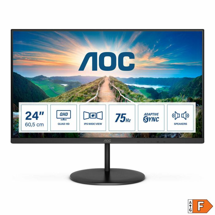 Monitor AOC Q24V4EA IPS LED 23,8" LCD Flicker free 4