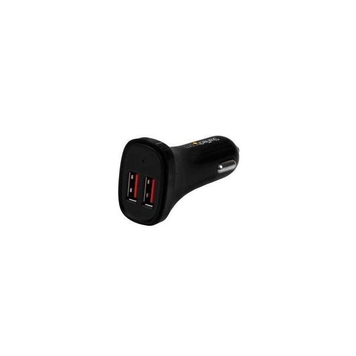 Accesorios Smartphone Teléfonos Startech Cargador De Coche 2X Usb Negro 1