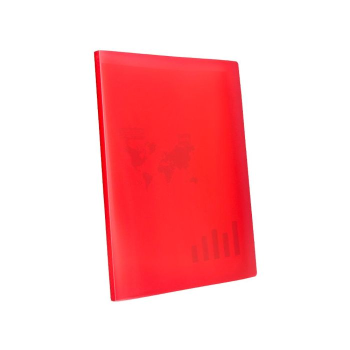 Carpeta Liderpapel Escaparate 47040 20 Fundas Polipropileno Din A4 Rojo Translucido 4