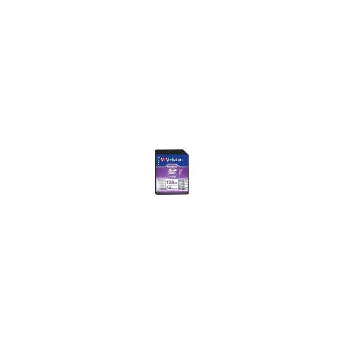 Verbatim Tarjeta de Memoria SDXC 128GB Clase 10, Velocidad de Lectura 90MB/s para cámaras y dispositivos compatibles