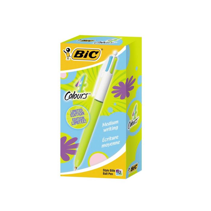 Boligrafo Bic Cuatro Colores Pastel Edicion Limitada 1