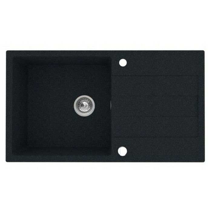 Fregadero de Un Seno Pyramis 78x48 070053001 Negro 78 x 48 cm Fregadero de Un Seno Pyramis 78x48 070053001 Negro 78 x 48 cm