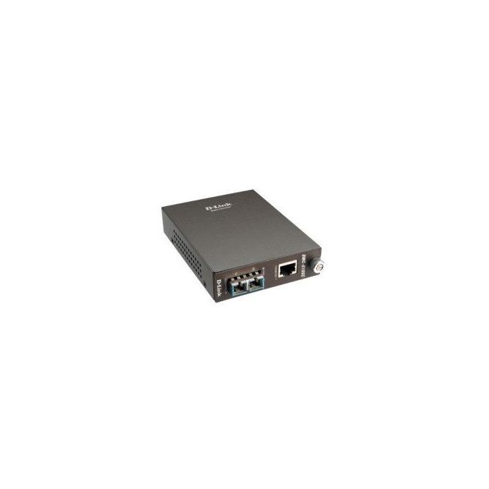 Conversor de RJ45 a Fibra Óptica D-Link DMC-810SC Negro