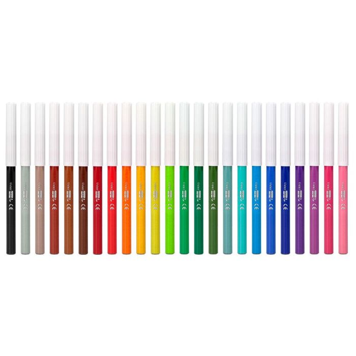 Rotulador Liderpapel Slim Caja De 24 Unidades Colores Surtidos 1