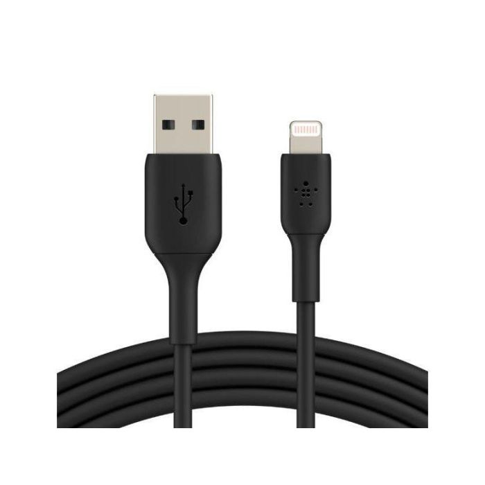 Cable USB a Lightning Belkin CAA001BT0MBK 150 cm Negro 15 cm