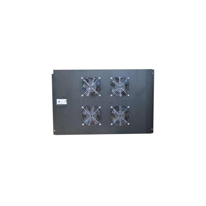WP WPN-ACS-N080-4 Unidad de ventilación con 4 ventiladores y termostato para armarios RNA, Negro