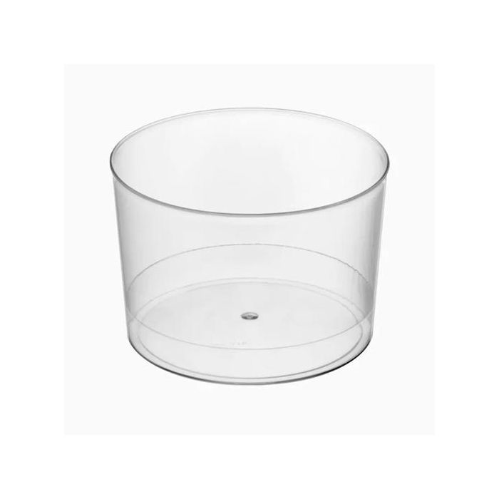 Maxi products vaso chiquito 210cc plástico reutilizable transparente -pack 20 und.-