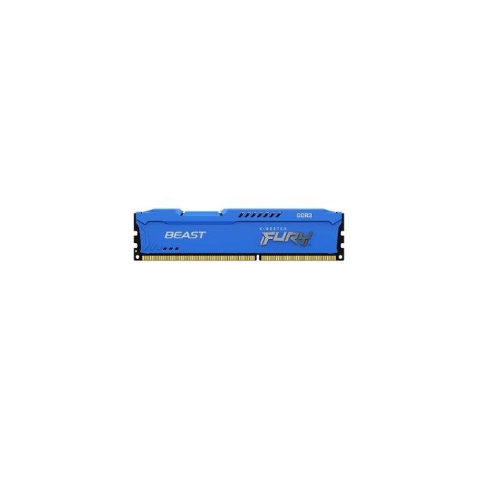 Memoria RAM Kingston FURY Beast 8GB/ DDR3/ 1600MHz/ 1.5V/ CL10/ DIMM