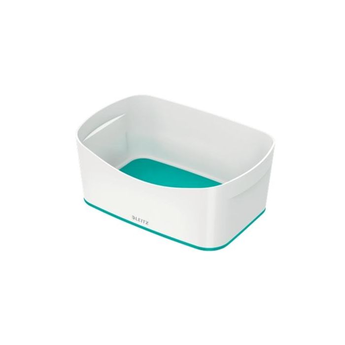 Leitz caja de almacenamiento mybox wow 246x98x160mm s/tapa turquesa/blanco Leitz caja de almacenamiento mybox wow 246x98x160mm s/tapa turquesa/blanco