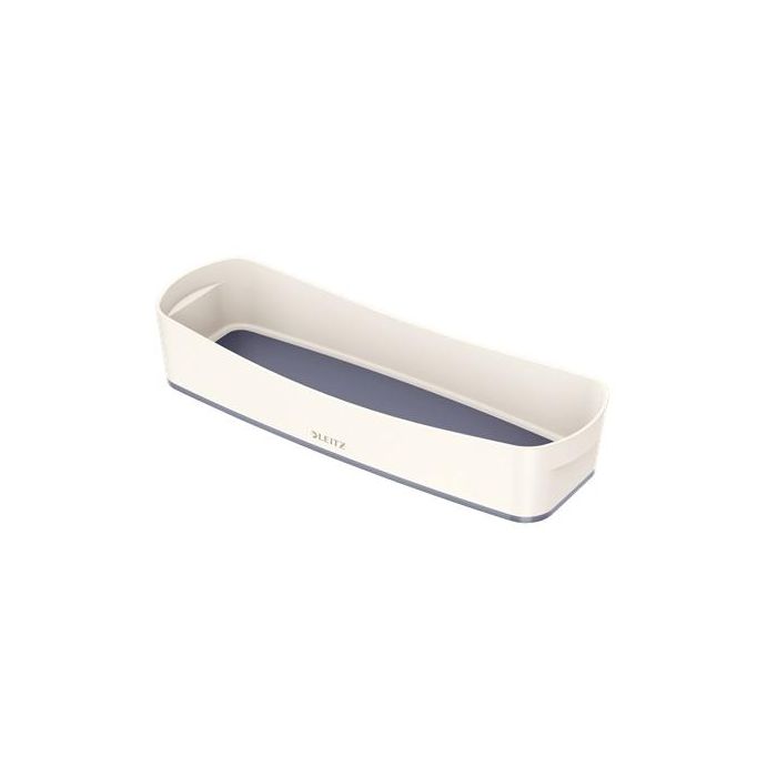 Leitz Bandeja Organizadora MyBox Wow, para escritorio o cajón, Blanco-Gris, 307x105x55 mm, para bolígrafos y objetos pequeños