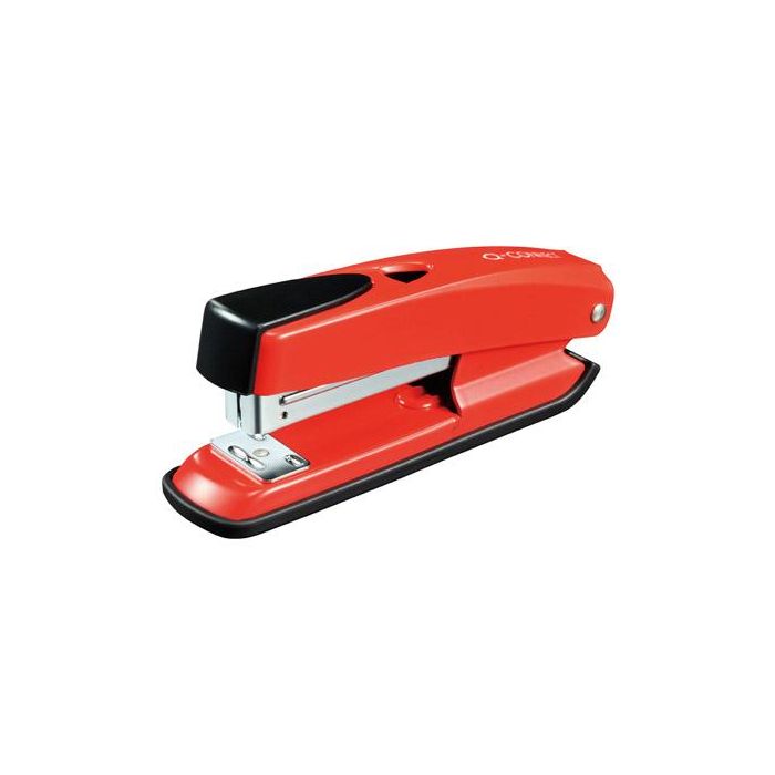 Grapadora Q-Connect Kf02152 Plastico Abs Roja Capacidad 20 Hojas