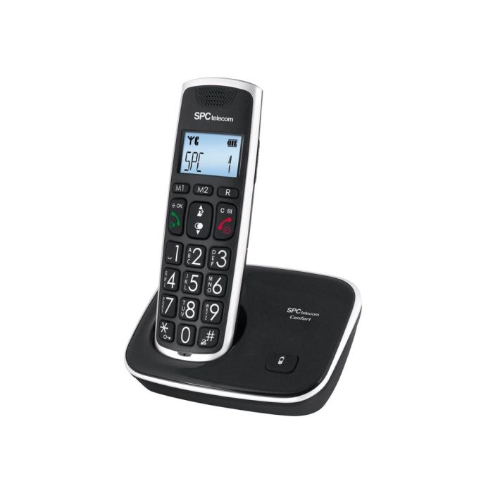 Teléfono Inalámbrico Telecom 7608N DECT Negro 1