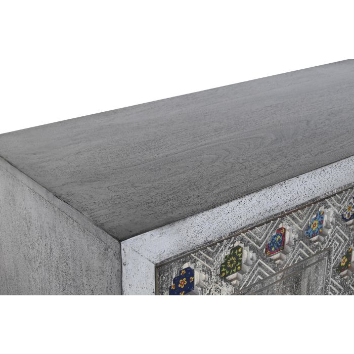 Armario Indio DKD Home Decor Blanco Gris 38 x 150 x 90 cm 2 Armario Indio DKD Home Decor Blanco Gris 38 x 150 x 90 cm 2