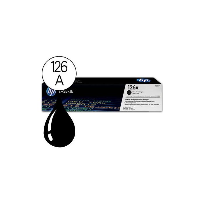 Hp Toner Negro Laserjet Pro 100-Cp-1025Nw-1025-1020 - 126A