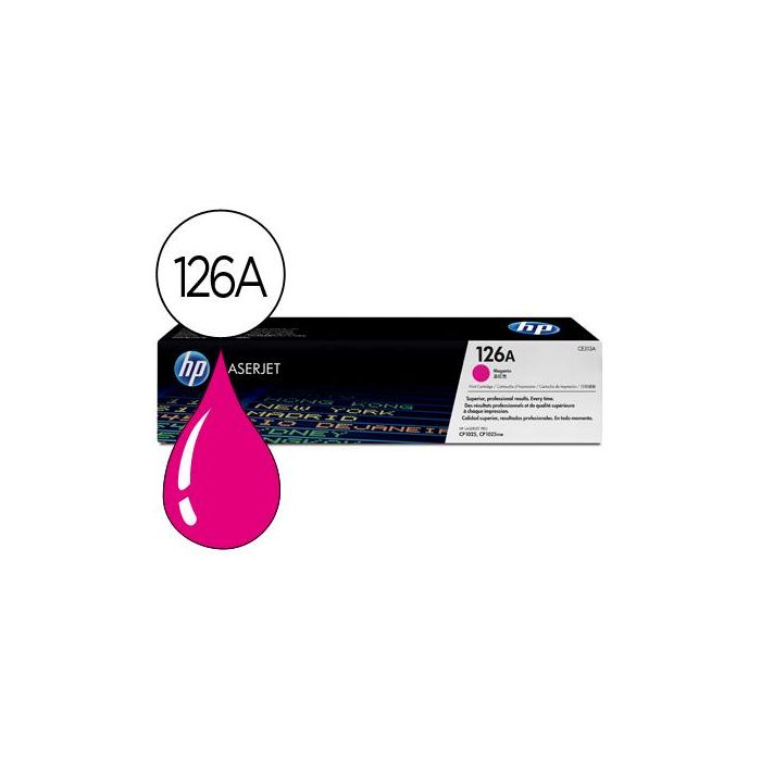 Hp Toner Magenta Laserjet Pro 100- Cp-1025Nw-1025-1020 - 126A