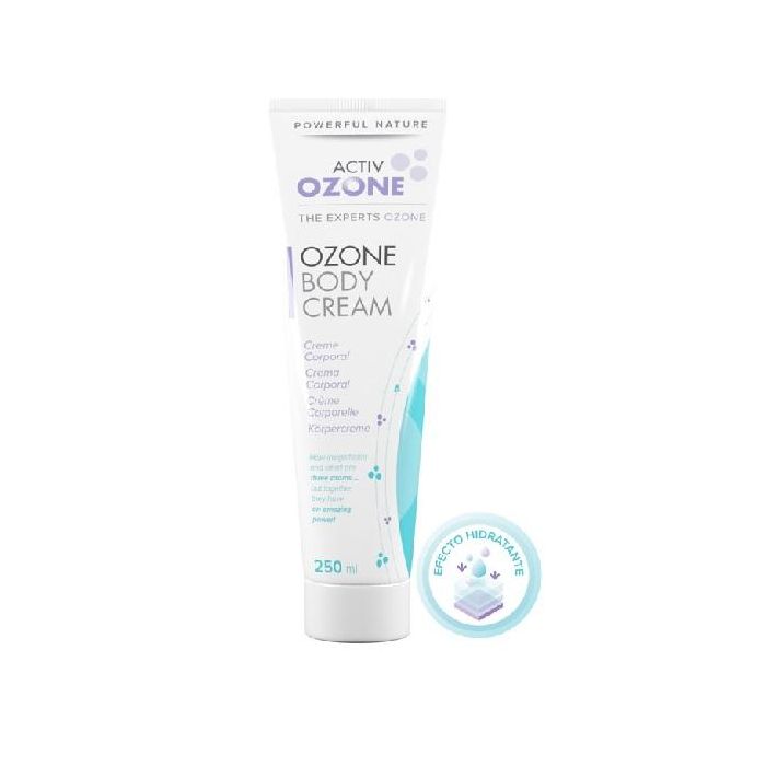 ACTIVOZONE Body Cream 250ml - Crema Corporal Hidratante y Regeneradora con Aceites Ozonizados, Aloe Vera y Avena