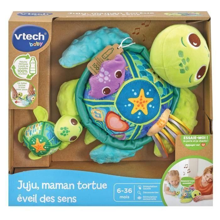 Vtech Baby Juju Madre Tortuga con Bebé - Juguete Sensorial Musical con Luces y Sonidos para Despertar los Sentidos de Plástico Reciclado 5 Vtech Baby Juju Madre Tortuga con Bebé - Juguete Sensorial Musical con Luces y Sonidos para Despertar los Sentidos de Plástico Reciclado 5