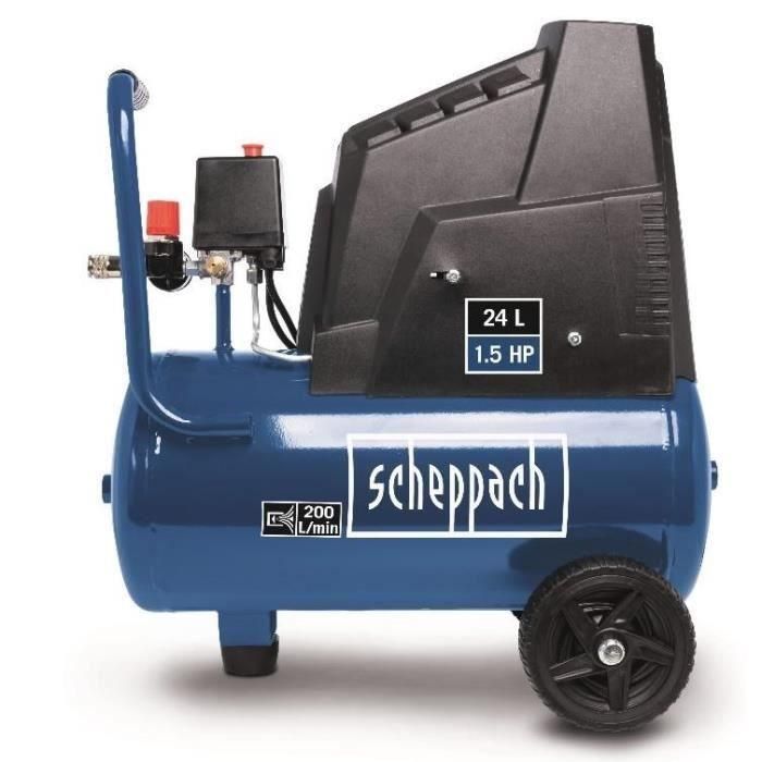 Compresor de aire horizontal Scheppach HC30o - 24L - 110 W - 8 bares (Entregado con juego de 13 accesorios) 1 Compresor de aire horizontal Scheppach HC30o - 24L - 110 W - 8 bares (Entregado con juego de 13 accesorios) 1
