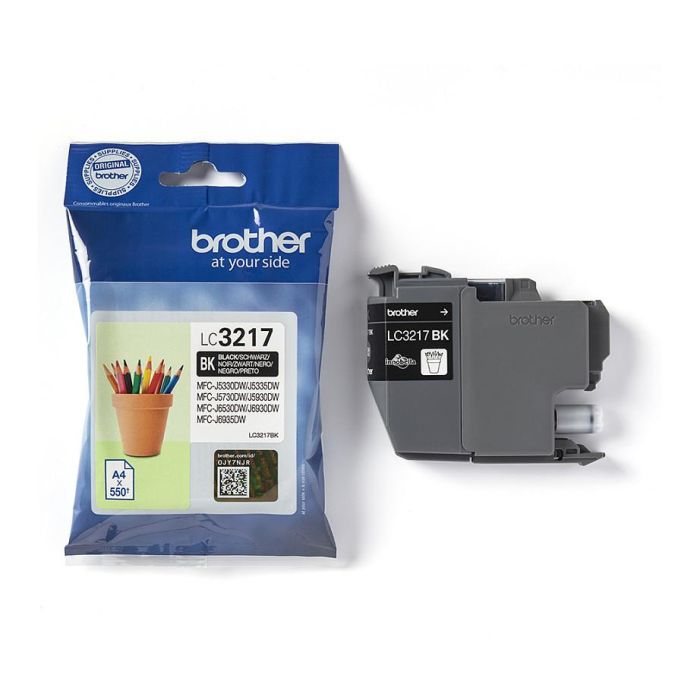 Brother Tinta Negra LC3217BK Original 550 Páginas 3