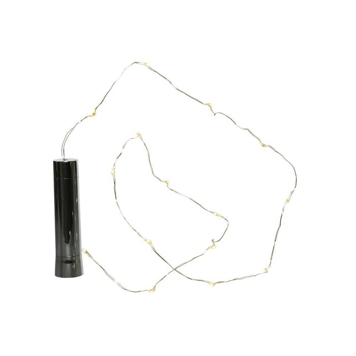 Lumineo Tapón guirnalda micro led para botella, 15 LEDs, luz cálida, temporizador 6 horas