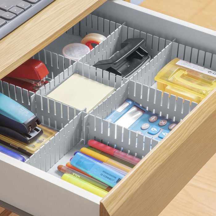 Organizador de Cajones Ajustable Condor InnovaGoods 16 Unidades 8 Organizador de Cajones Ajustable Condor InnovaGoods 16 Unidades 8