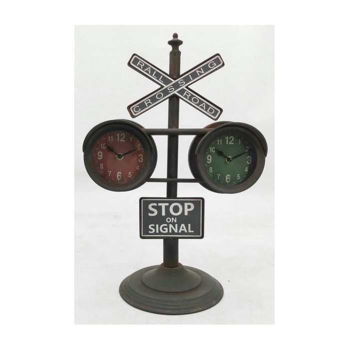 Reloj Sobremesa Vintage DKD Home Decor Negro 22 x 52 x 36 cm