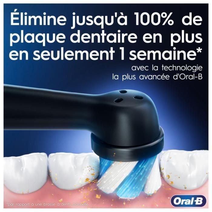 Oral-B iO3s Cepillo de dientes eléctrico - Azul - Conexión Bluetooth, 2 cabezales, 1 estuche de viaje 5