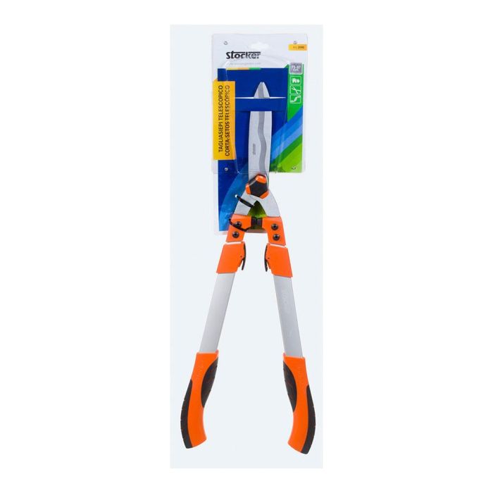 Stocker Recortasetos telescópico hoja ondulada, longitud ajustable 73-87 cm 1