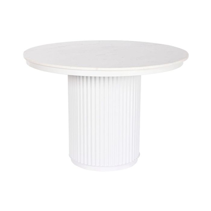 Mesa Comedor Moderno DKD Home Decor Blanco Blanco 110 x 76 x 110 cm