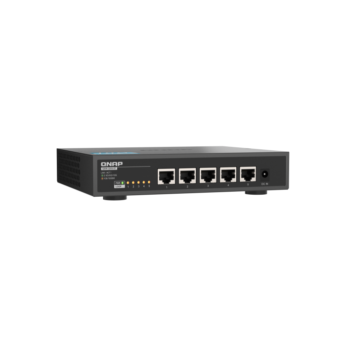 QNAP QSW-3205-5T switch No administrado 10G Ethernet (100/1000/10000) Escritorio Negro 4 QNAP QSW-3205-5T switch No administrado 10G Ethernet (100/1000/10000) Escritorio Negro 4