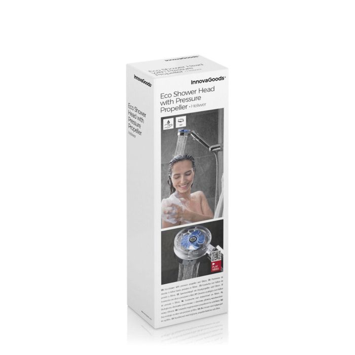 Ecoducha con Hélice de Presión y Filtro Purificador Heliwer InnovaGoods 1 Ecoducha con Hélice de Presión y Filtro Purificador Heliwer InnovaGoods 1