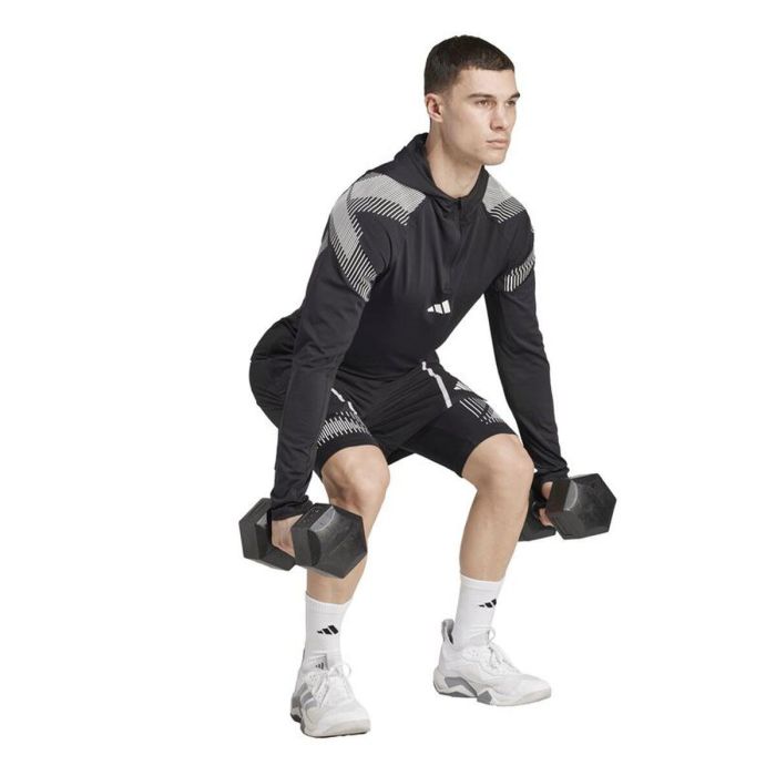 Sudadera con Capucha Hombre Adidas Ps Quarter Zip Negro 3 Sudadera con Capucha Hombre Adidas Ps Quarter Zip Negro 3