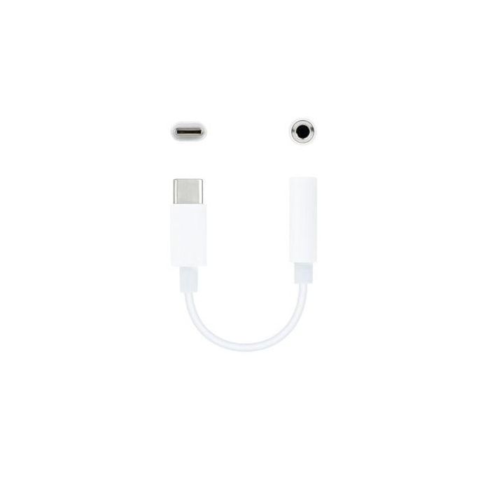Adaptador USB-C a Jack 3.5 mm NANOCABLE 10.24.1205-W Blanco (1 unidad) 1 Adaptador USB-C a Jack 3.5 mm NANOCABLE 10.24.1205-W Blanco (1 unidad) 1