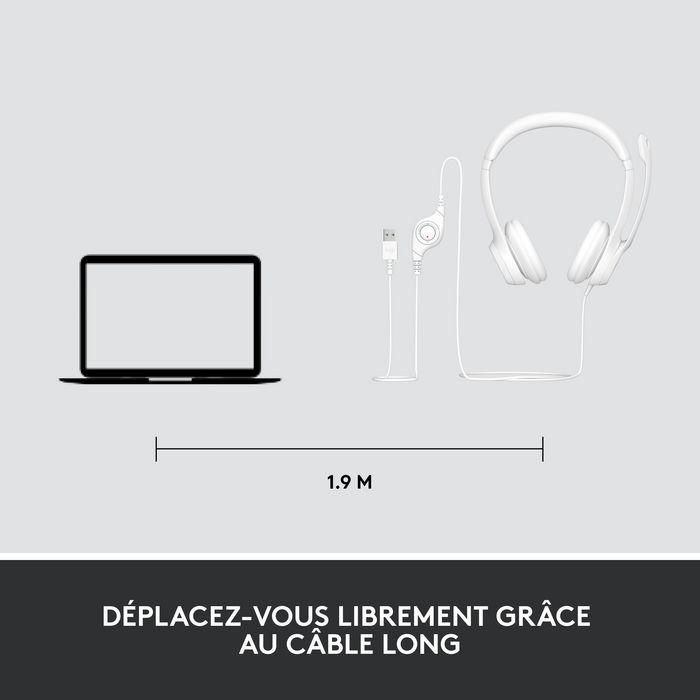 Logitech H390 Auriculares USB-A con Micrófono con Cancelación de Ruido, Cascos de Diadema Acolchados para PC, Videollamadas 12 Logitech H390 Auriculares USB-A con Micrófono con Cancelación de Ruido, Cascos de Diadema Acolchados para PC, Videollamadas 12