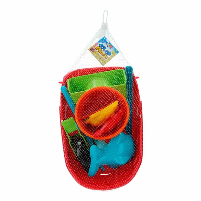 Set de Juguetes de Playa Colorbaby Carretilla Polipropileno (10 Unidades) 1 Set de Juguetes de Playa Colorbaby Carretilla Polipropileno (10 Unidades) 1
