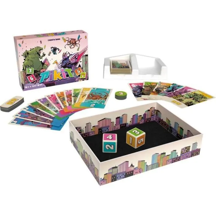 Asmodee Juego de Mesa Pikit Kaijus vs Mechas Estratégico Emocionante Idioma francés REP1713305878627 2