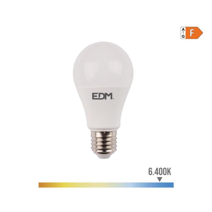 Bombilla led estándar con "sensor de presencia y crepuscular" e27 12 w 1154 lm 6400 k luz fria ø6x11cm