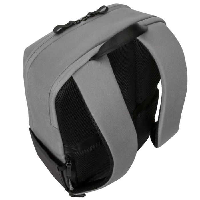 Targus Mochila Sagano Unisex para Portátil 15.6" Negro Gris, Material RPET Reciclado, con Múltiples Bolsillos y Protector de Lluvia 3