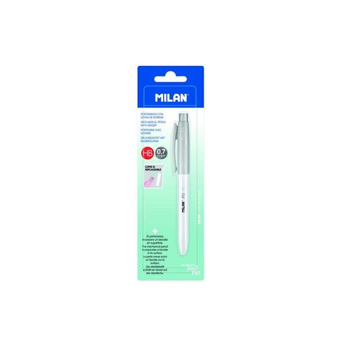 Portaminas Milan Pl1 Antibacteriano 0.7 Mm Gris Blister De 1
