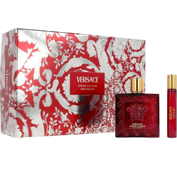 Versace EROS FLAME ESTUCHE Cofre Regalo para Hombre Eau de Parfum 3 piezas Set Neceser 1